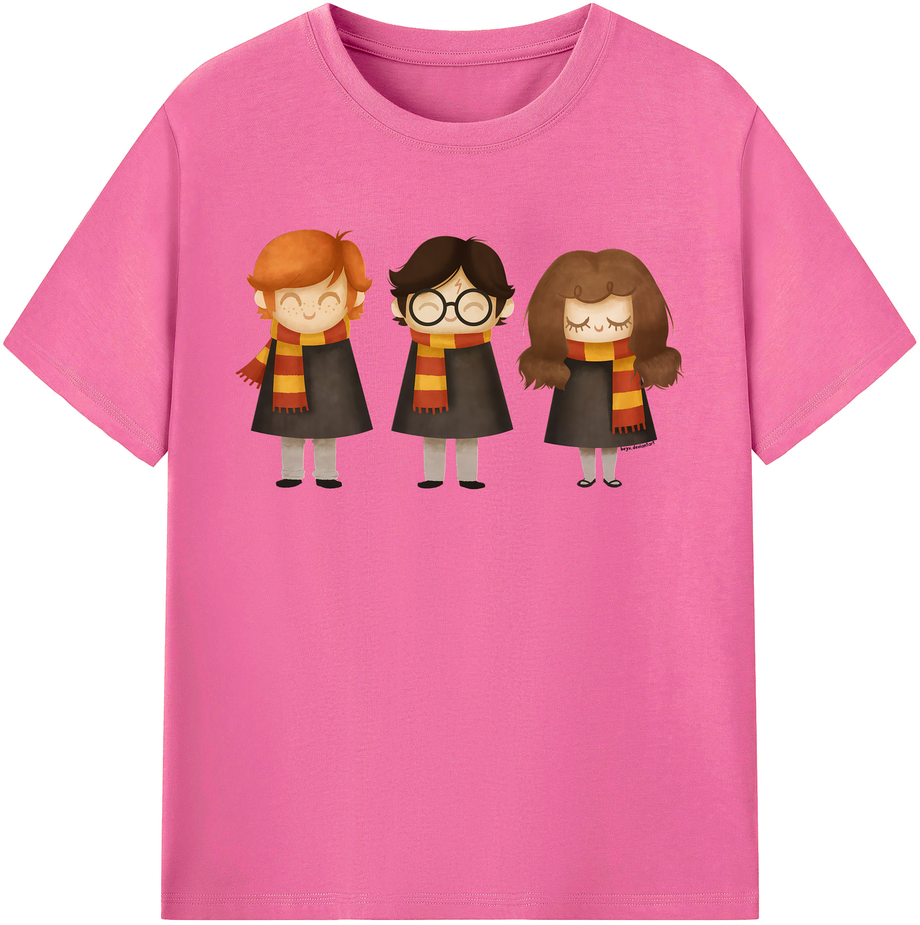 （画像用） Harry Potter ハリー・ポッターシリーズ レディースカジュアルプリントTシャツ（綿100％）